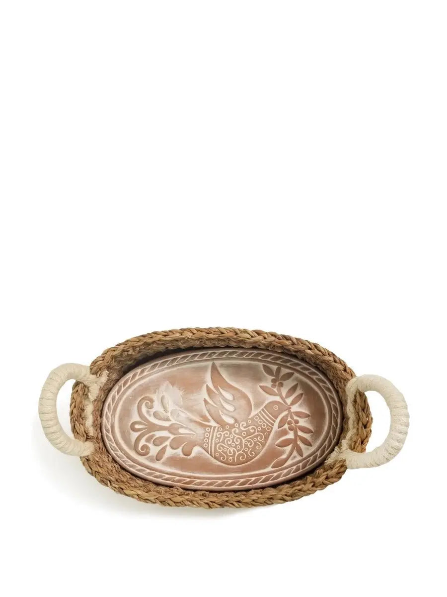 Bread Warmer & Basket - Bird Oval - Shellcreations
