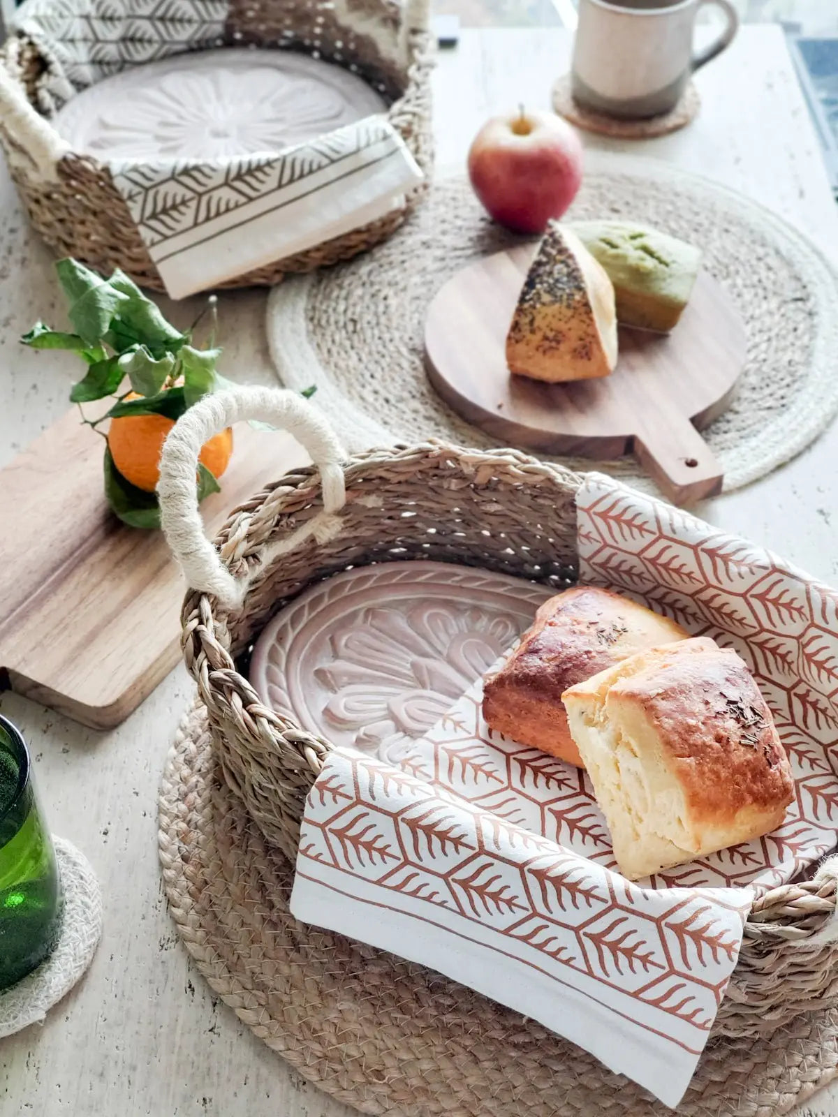 Bread Warmer & Basket - Flower - Shellcreations