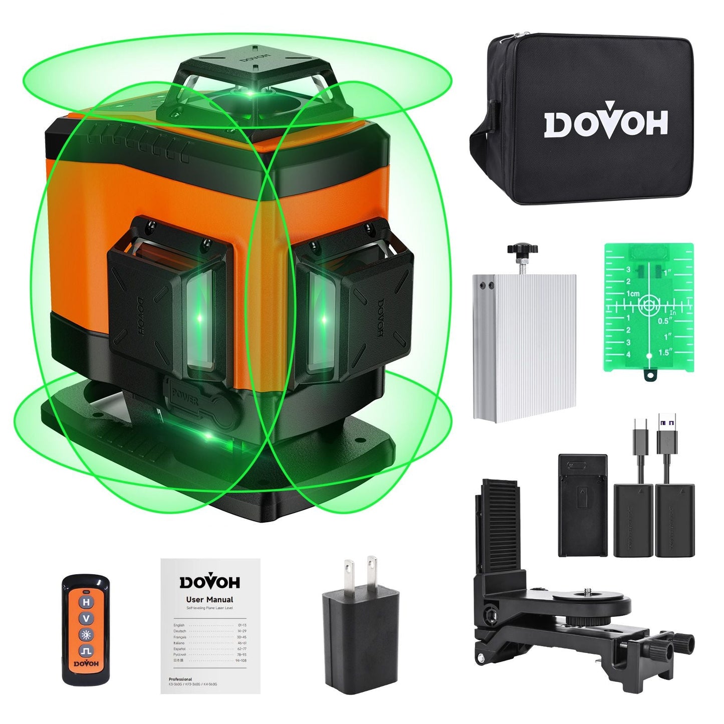Floor Laser Level 4x360° - Dovoh K4 - 360G - Shellcreations