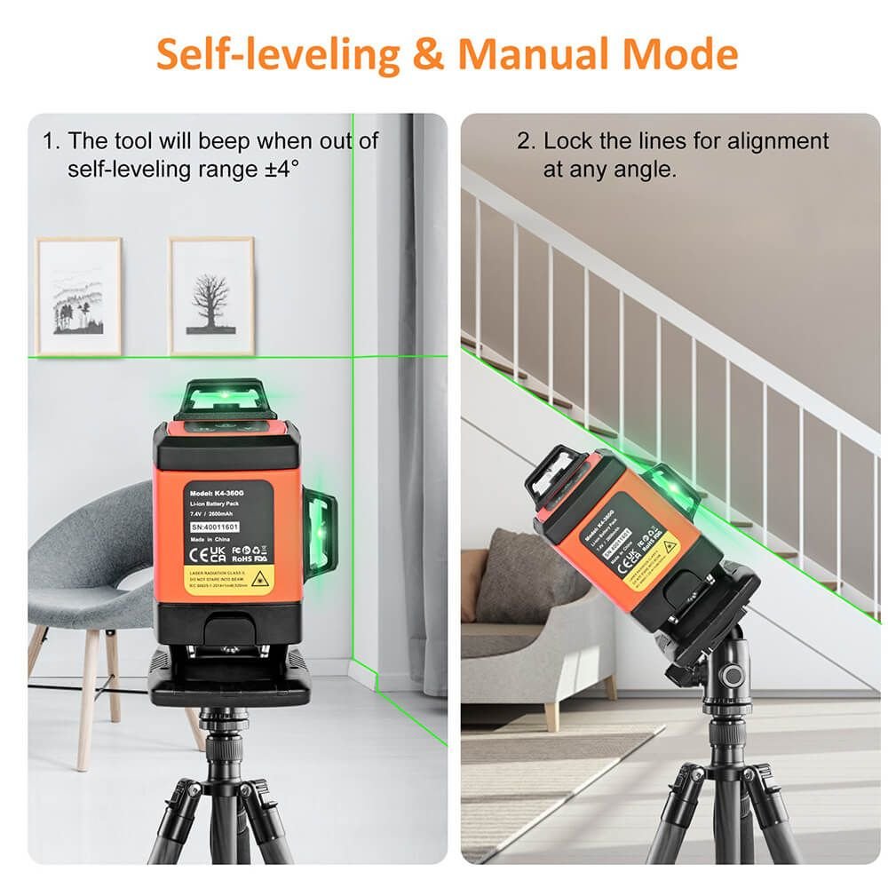 Floor Laser Level 4x360° - Dovoh K4 - 360G - Shellcreations