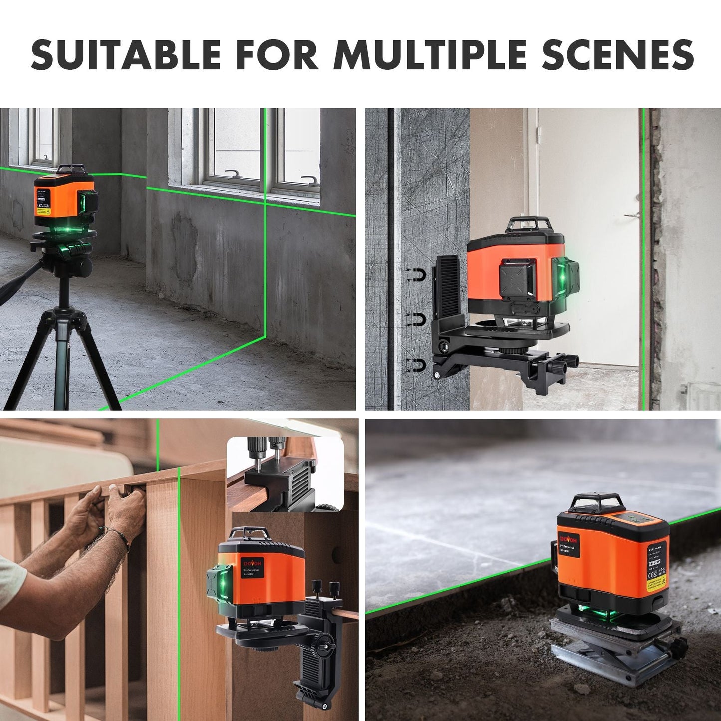 Floor Laser Level 4x360° - Dovoh K4 - 360G - Shellcreations