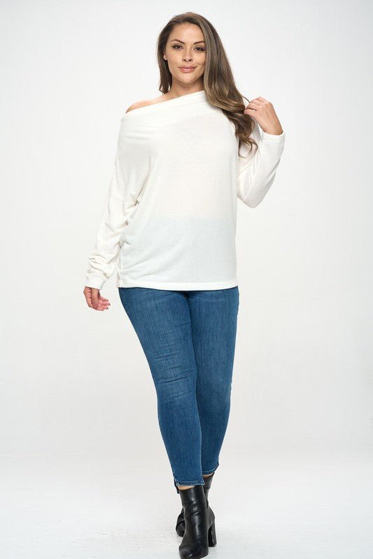 Ivory Off the Shoulder Top - Shellcreations