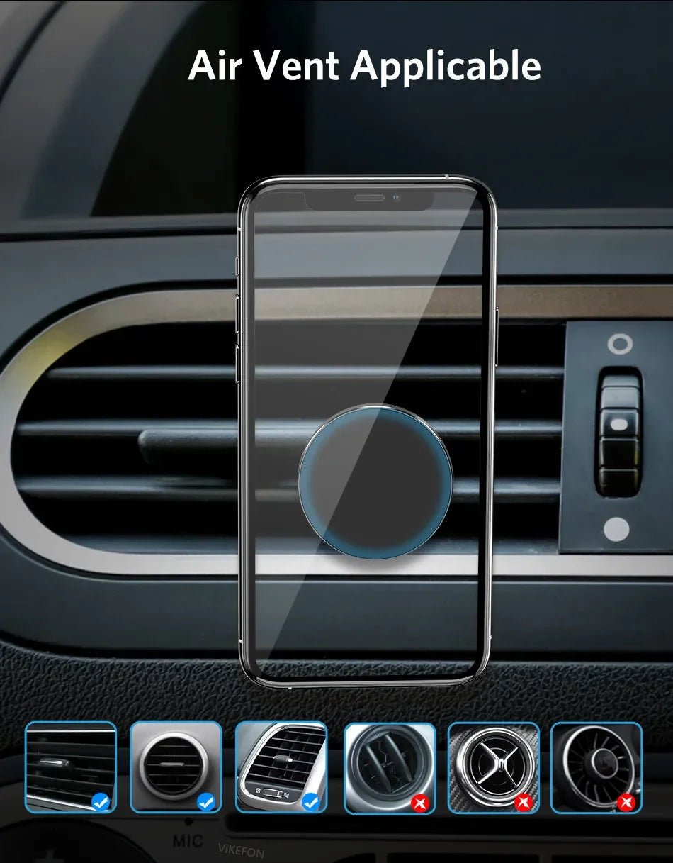 Magnetic Phone Holder in Car Stand Magnet Cellphone Bracket Car Magnetic Holder for Phone for iPhone 15 14 13 12 Huawei Xiaomi - Shellcreations