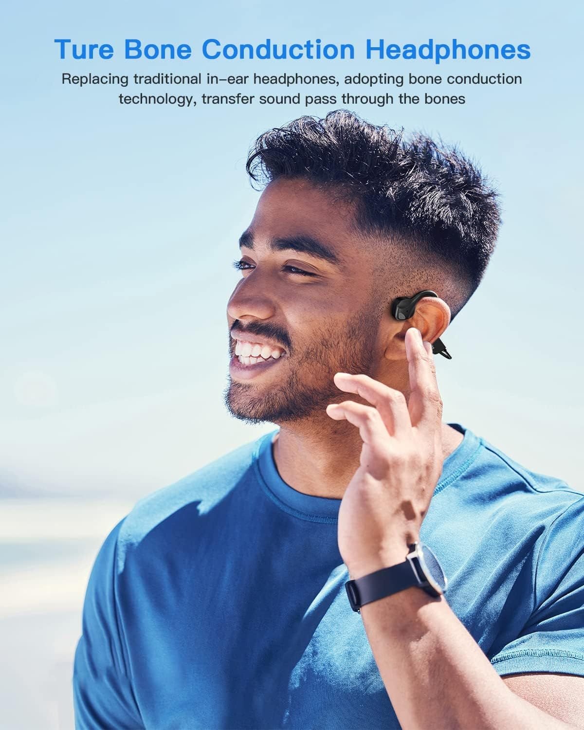 Sport Wireless Bone Conduction Earphones – Open - Ear Safety Design, IPX6 Sweatproof, 8 Hrs Call, US Dropship - Shellcreations