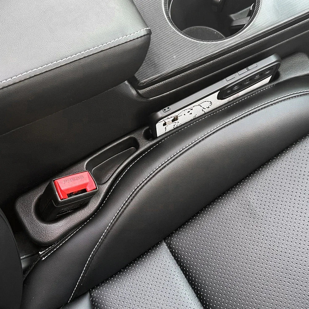 1 Pair Car Seat Gap Filler Leak Proof Crevice Storage Organizer Universal Fit Between Seats Console Auto Interior Accessories - Shellcreations