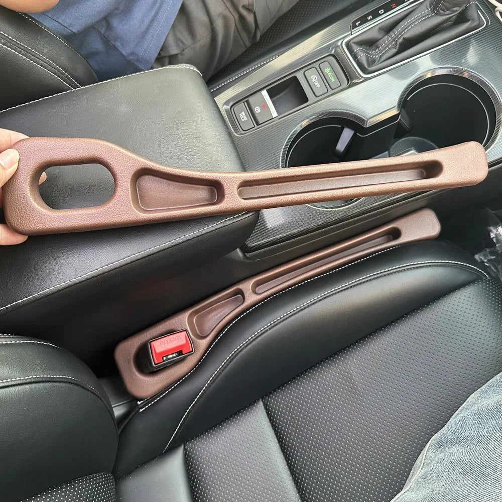 1 Pair Car Seat Gap Filler Leak Proof Crevice Storage Organizer Universal Fit Between Seats Console Auto Interior Accessories - Shellcreations