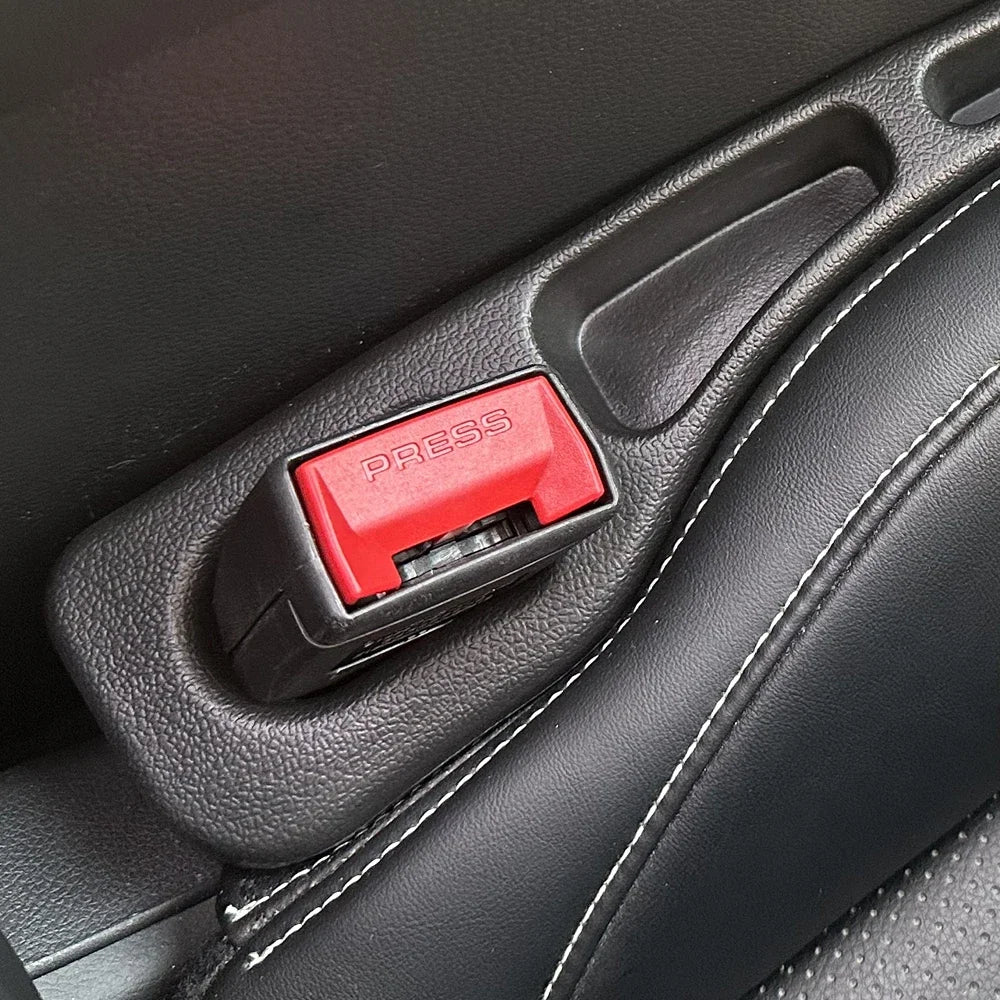 1 Pair Car Seat Gap Filler Leak Proof Crevice Storage Organizer Universal Fit Between Seats Console Auto Interior Accessories - Shellcreations