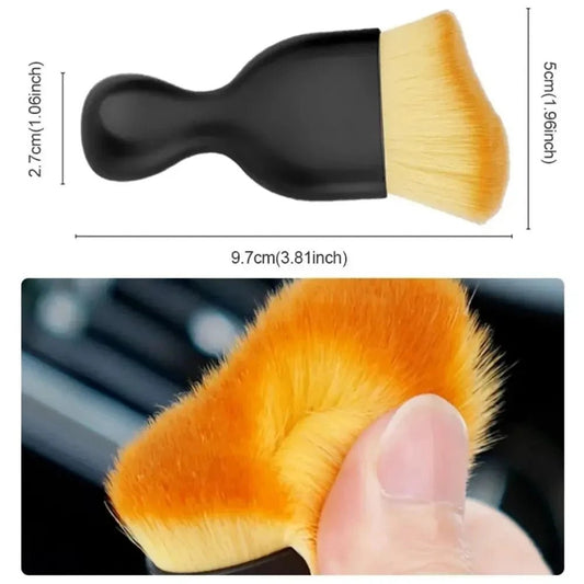 2 Pcs Car Interior Dust Sweeping Soft Brush Car Washing Tool Multifunctional Keyboard Gap Car Dust Brush Cleaning Brush - Shellcreations