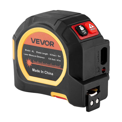 2in1 Laser Tape Measure 135ft Rechargeable Laser 16ft Magnetic Tape - Shellcreations
