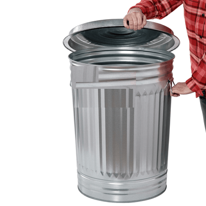 31 - Gallon Steel Trash Can - Shellcreations