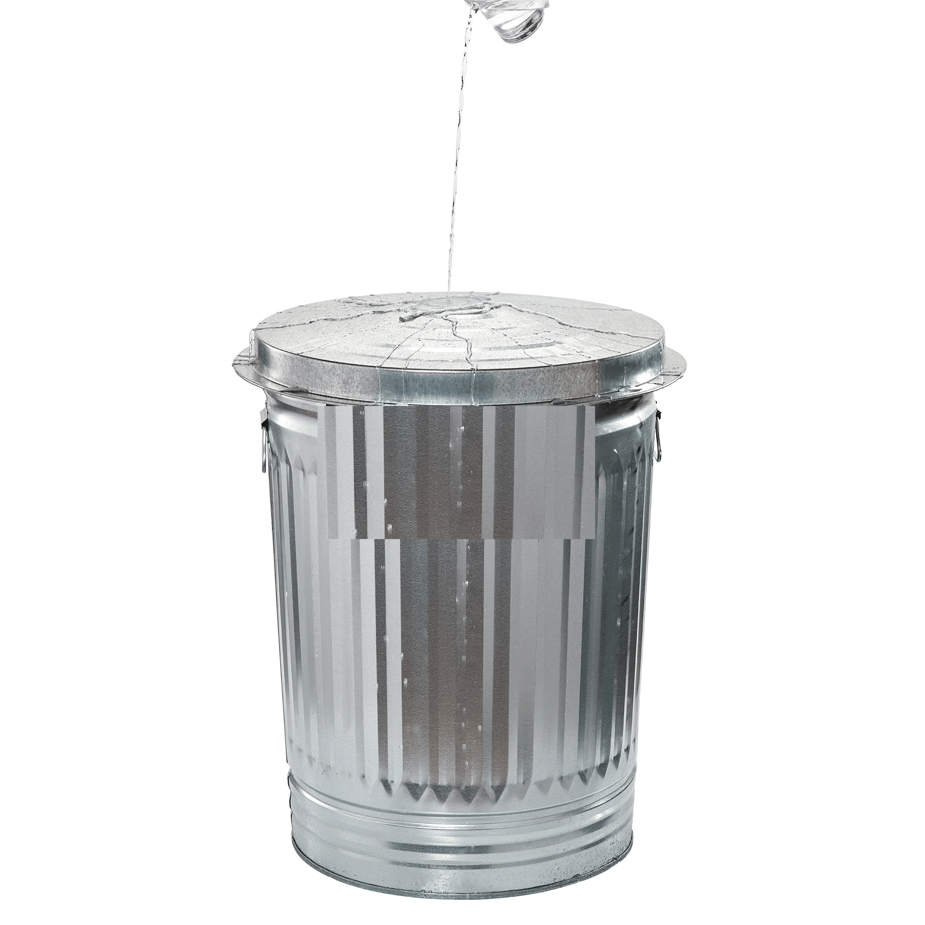 31 - Gallon Steel Trash Can - Shellcreations