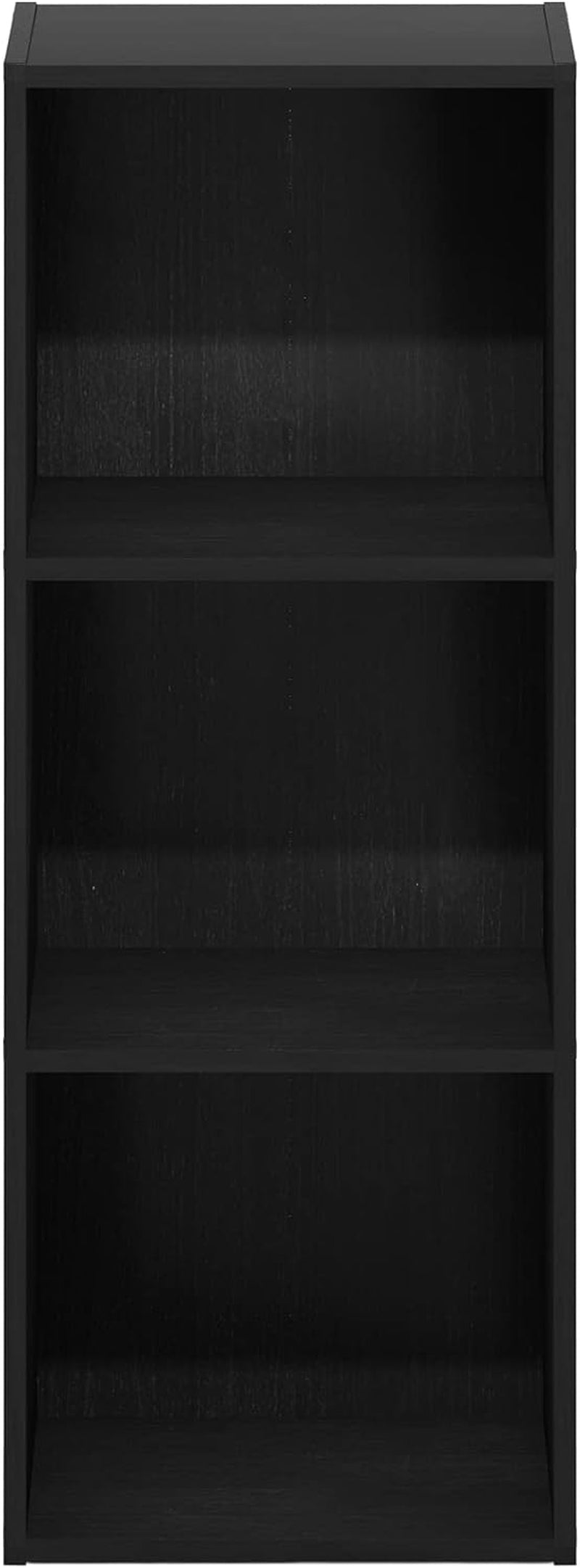 Pasir 3-Tier No Tool Assembly Open Shelf Bookcase, Blackwood-3
