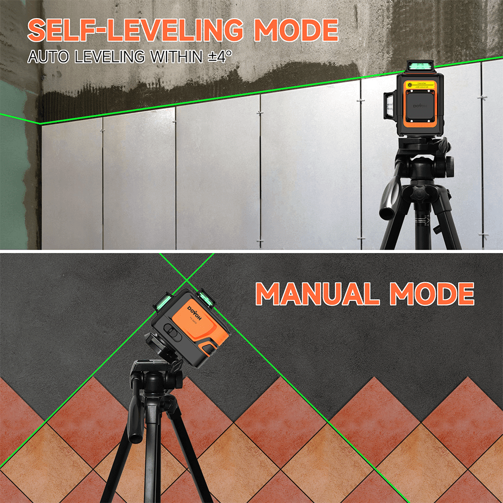 3x360 Green Self - Leveling Laser Level - Dovoh P3 - 360G - Shellcreations