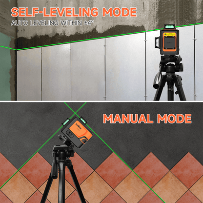 3x360 Green Self - Leveling Laser Level - Dovoh P3 - 360G - Shellcreations
