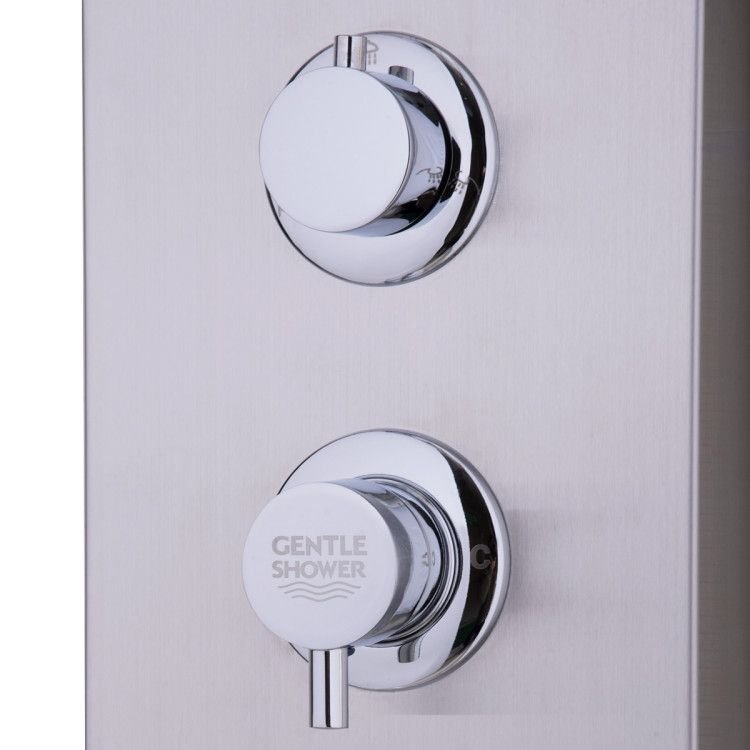 47 Inch Stainless Shower Panel with Massage Jets Hand Shower - Shellcreations
