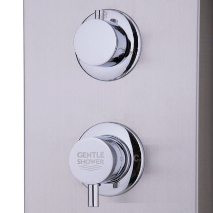 47 Inch Stainless Shower Panel with Massage Jets Hand Shower - Shellcreations