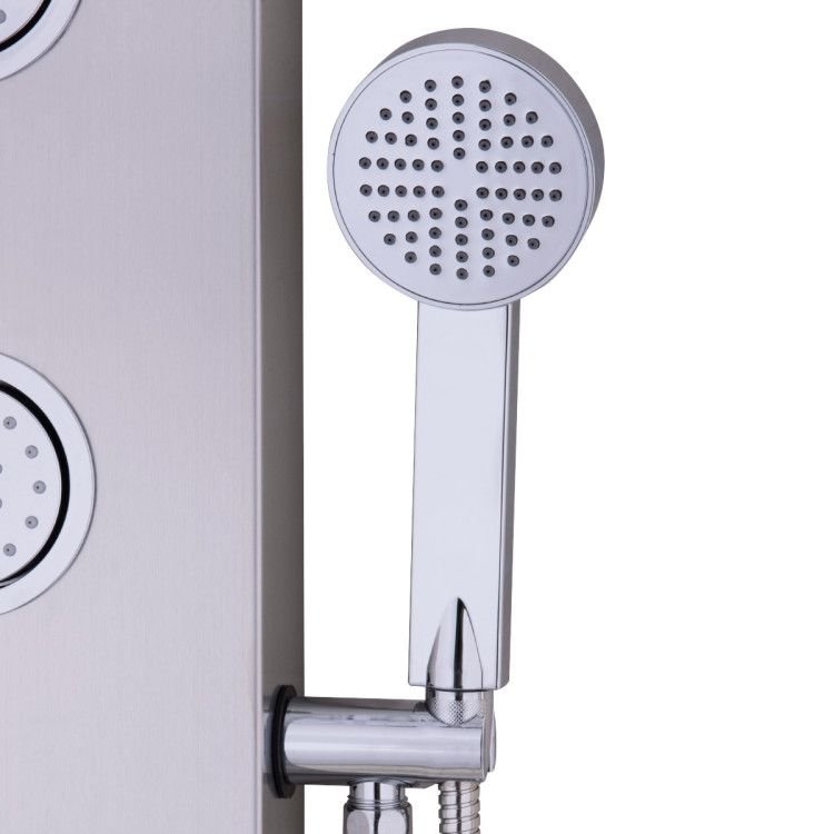 47 Inch Stainless Shower Panel with Massage Jets Hand Shower - Shellcreations