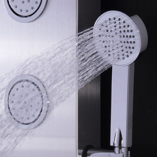 47 Inch Stainless Shower Panel with Massage Jets Hand Shower - Shellcreations