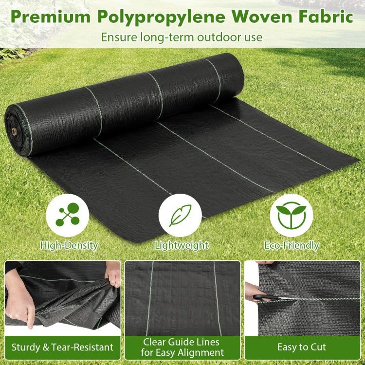 6.5 x 330/4 x 250/6 x 300 Feet Weed Barrier Landscape Fabric - Shellcreations
