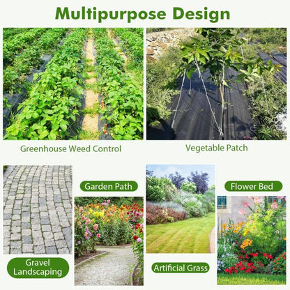6.5 x 330/4 x 250/6 x 300 Feet Weed Barrier Landscape Fabric - Shellcreations