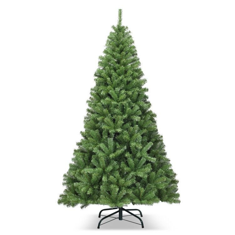 6/7.5/9ft Premium Artificial Hinged PVC Christmas Tree with Metal Stand - Shellcreations
