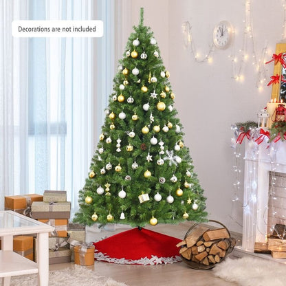 6/7.5/9ft Premium Artificial Hinged PVC Christmas Tree with Metal Stand - Shellcreations