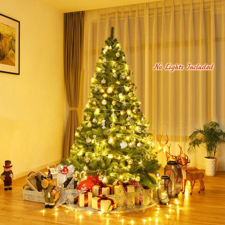 6/7.5/9ft Premium Artificial Hinged PVC Christmas Tree with Metal Stand - Shellcreations