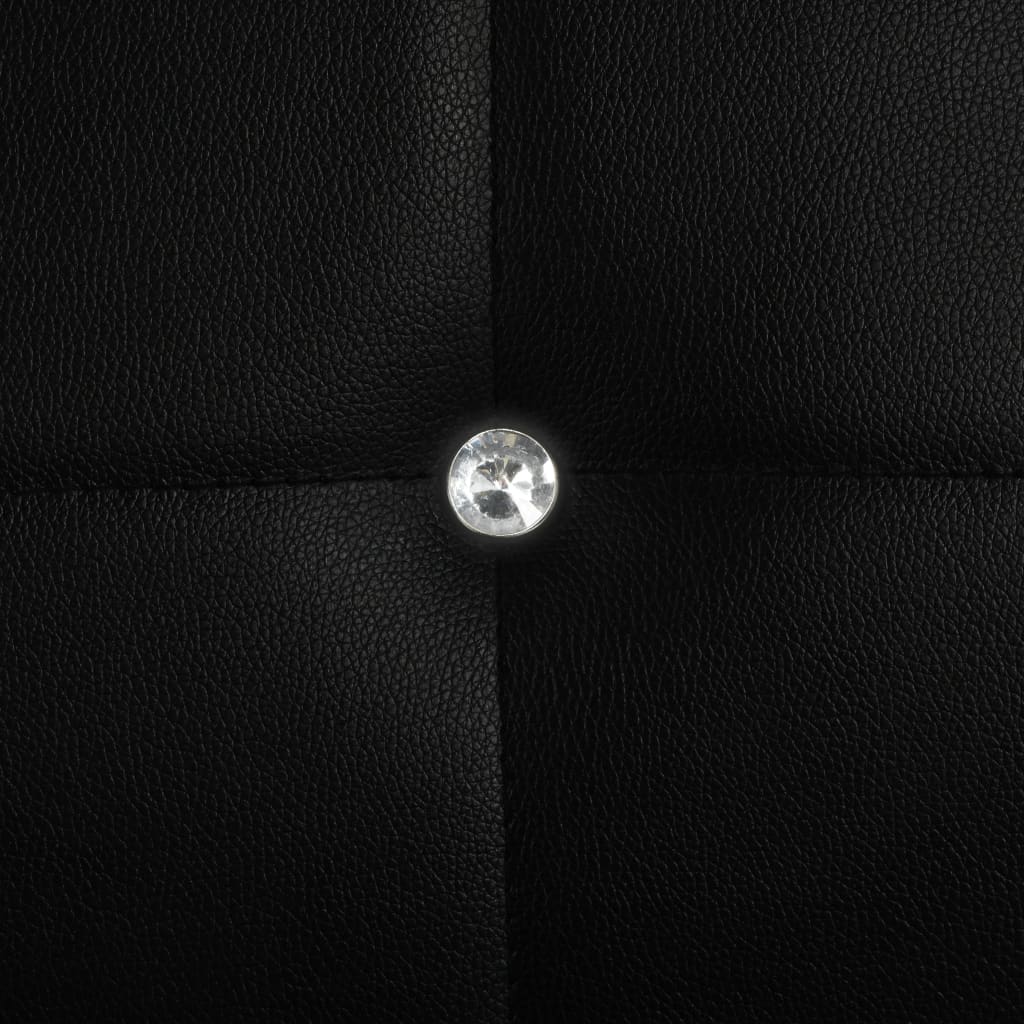 vidaXL Dining Chairs Kitchen Chair for Home Dining Room Black Faux Leather-0