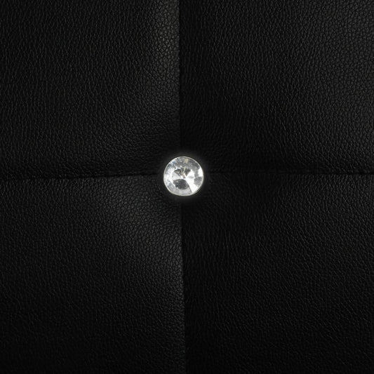 vidaXL Dining Chairs Kitchen Chair for Home Dining Room Black Faux Leather-0