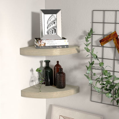 vidaXL Wall Corner Shelf Floating Corner Shelf Wall Mounted Display Shelf-40