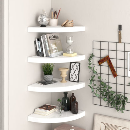 vidaXL Wall Corner Shelf Floating Corner Shelf Wall Mounted Display Shelf-37