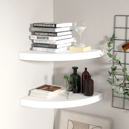 vidaXL Wall Corner Shelf Floating Corner Shelf Wall Mounted Display Shelf-53