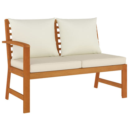 vidaXL 6 Piece Patio Dining Set with Cushions Solid Wood Acacia-2