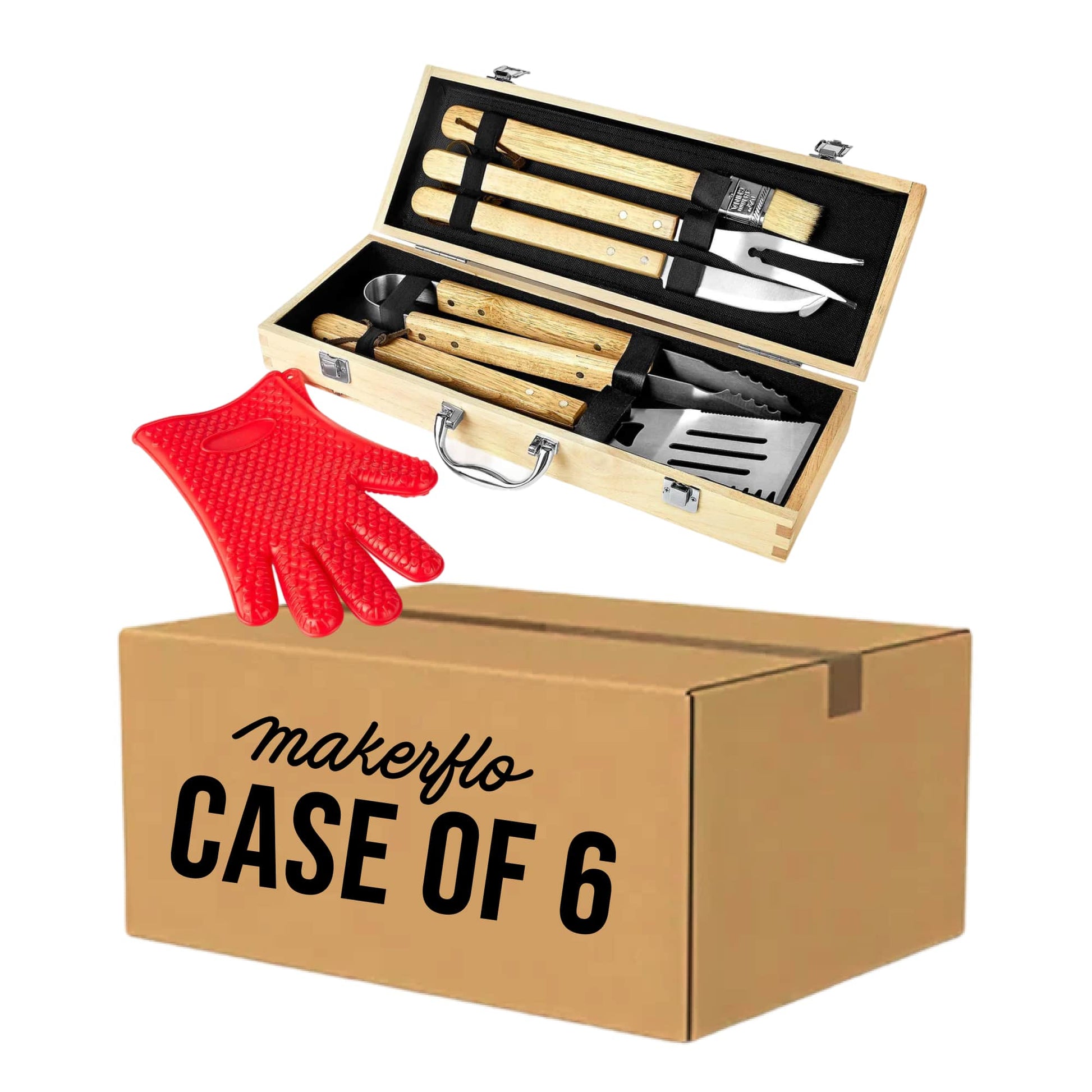 BBQ Grill Set with Case-1