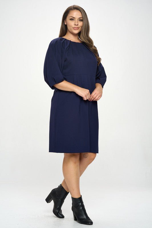Balloon Sleeve Dress - Shellcreations