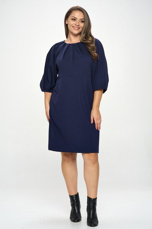 Balloon Sleeve Dress - Shellcreations