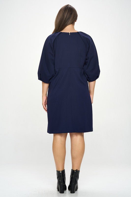 Balloon Sleeve Dress - Shellcreations