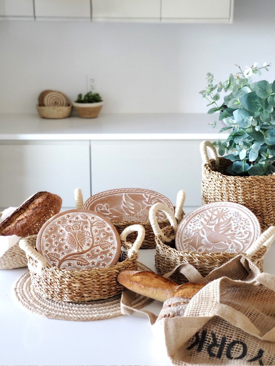 Bread Warmer & Basket - Bird Round - Shellcreations
