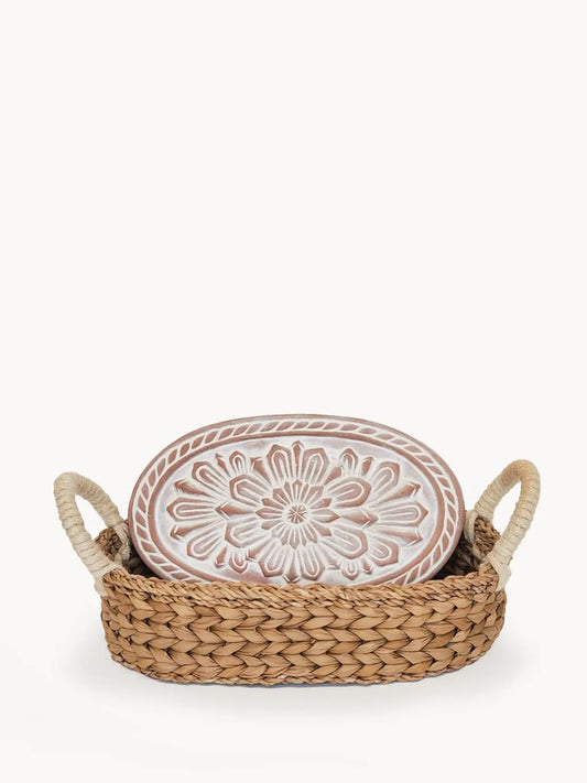 Bread Warmer & Basket - Flower - Shellcreations