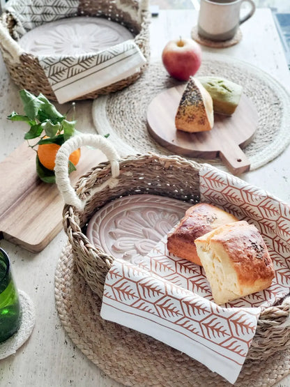 Bread Warmer & Basket - Flower - Shellcreations