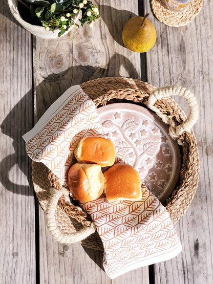 Bread Warmer & Basket Gift Set with Tea Towel - Owl Round - Shellcreations