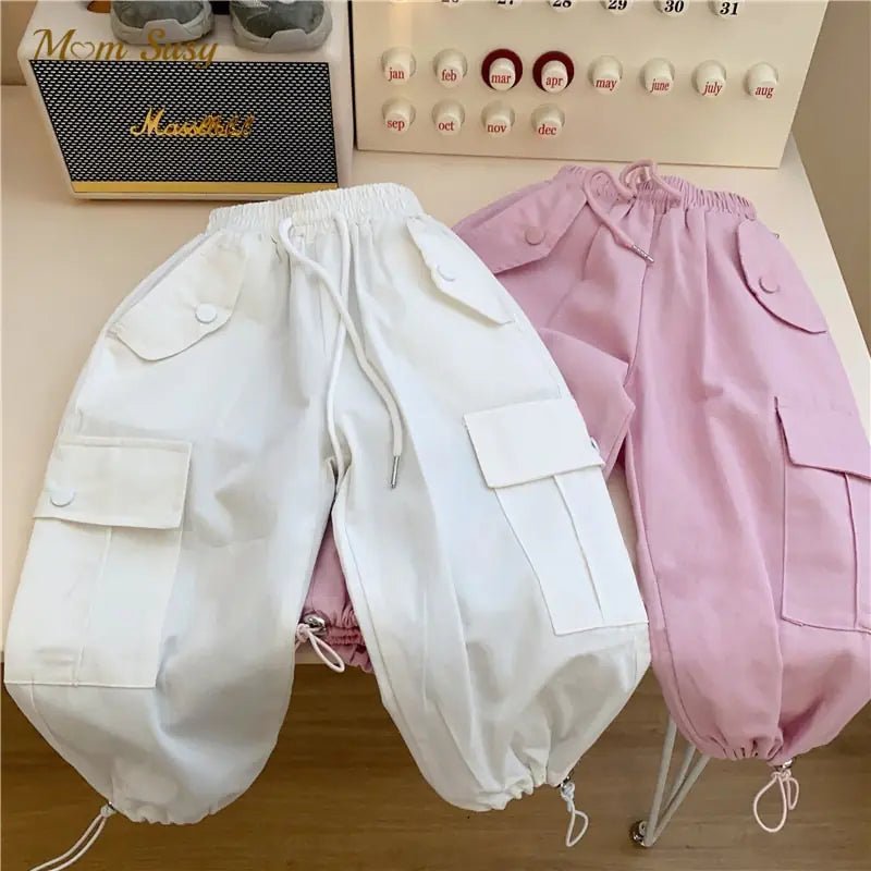 Cotton Cargo Pants for Infants and Toddlers (All Seasons) - Shellcreations