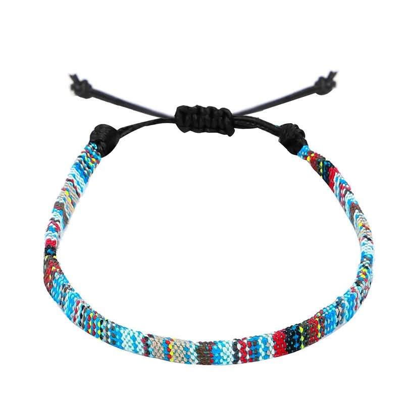 FCJ Bohemian Style Hand Woven Anklet Rainbow Color 18K Gold Plated Stainless Steel Chains Butterfly Pattern Sexy Religious - Shellcreations