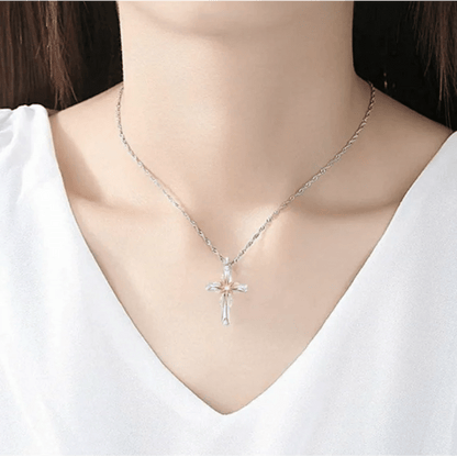 FCJ Religious Style Star Cross Alloy Pendant Stainless Steel Charm Gold Plated Customizable Pattern Octagonal Shape - Shellcreations
