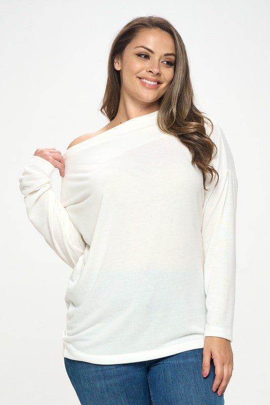 Ivory Off the Shoulder Top - Shellcreations