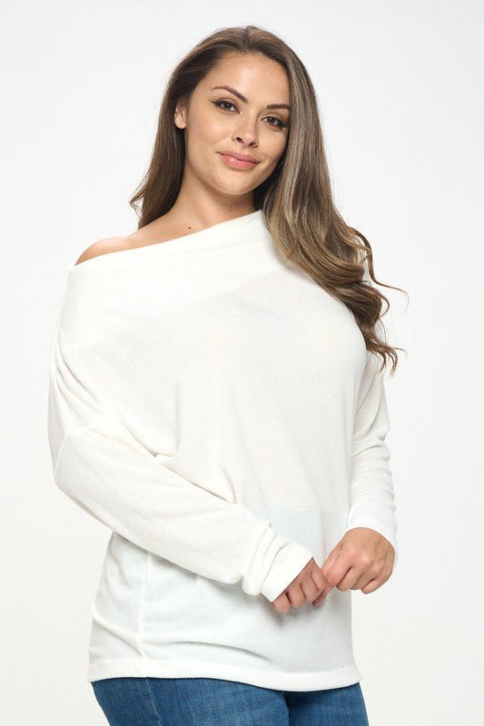 Ivory Off the Shoulder Top - Shellcreations
