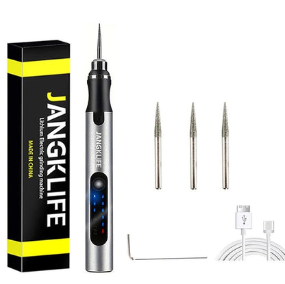 JANGKLIFE USB Cordless Rotary Tool Kit Woodworking Engraving Pen DIY For Jewelry Metal Glass Mini Wireless Drill - Shellcreations