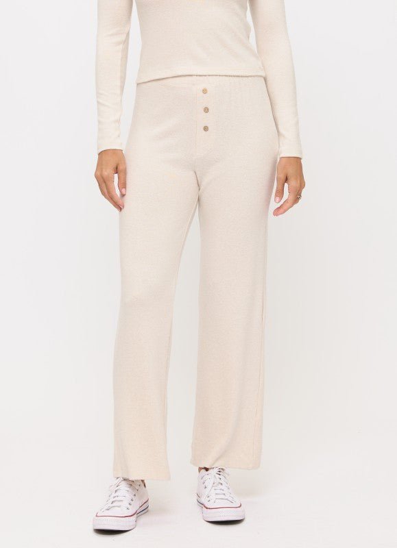 Knitted Straight Leg Pants - Shellcreations