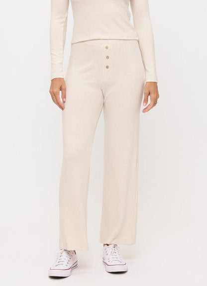 Knitted Straight Leg Pants - Shellcreations