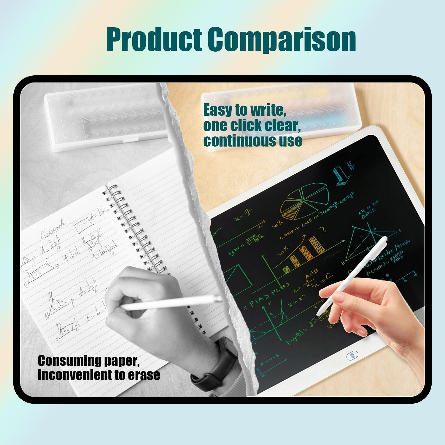 LCD Writing Tablet, Valentines Day Gifts for Kids,20 Inch Colorful Toddler Doodle Board Drawing Tablet, Erasable Reusable Electronic Drawing Pads, Educational and Learning Toys for Kids - Shellcreations